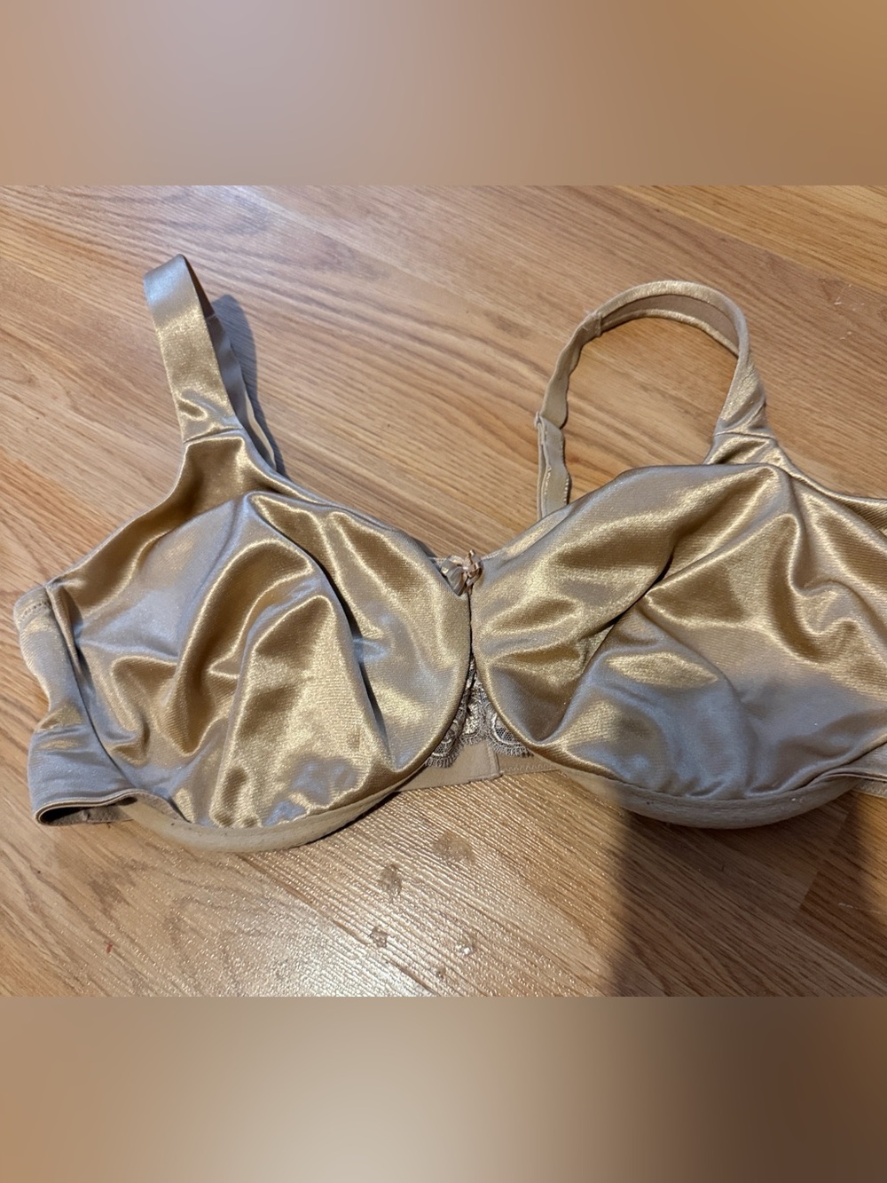 Satin Underwire Bra in nude soma sensuous sides minimizer - Women’s Intimates